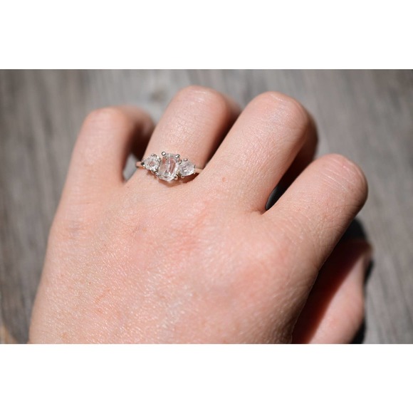 Engagement rings, raw diamond ring, raw stone ring, alternative engageme… - Picture 1 of 4